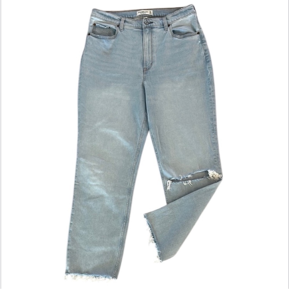Abercrombie Curve Love the ankle straight ultra high rise jeans size 12 long